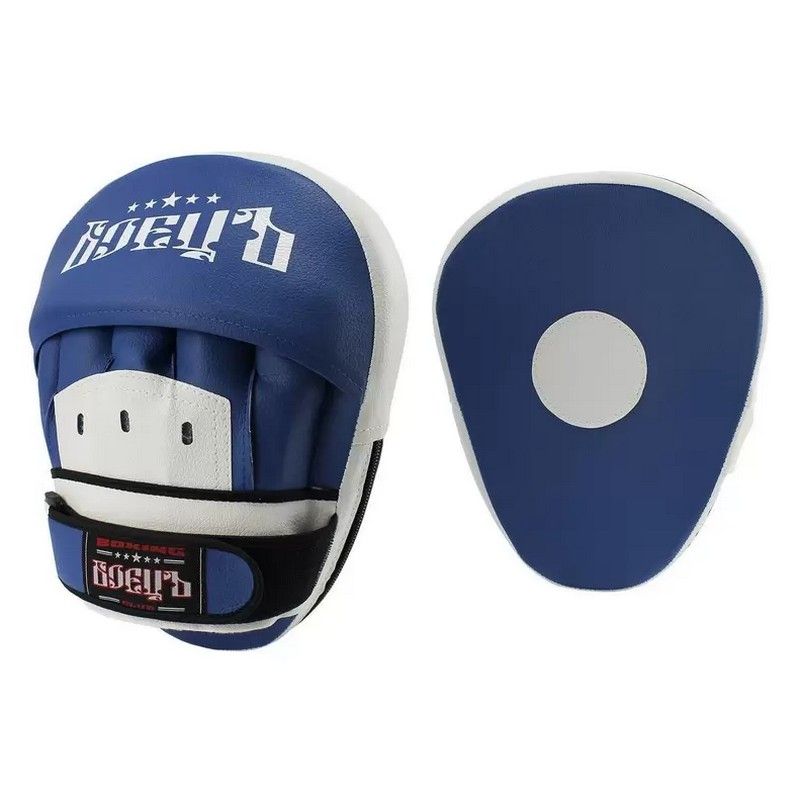 Фотографии Лапы боксерские гнутые Боецъ 110 сине-белый