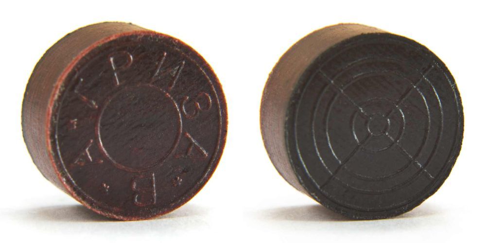 Фотографии Наклейка для кия "Гриза 2" (H) красная 13,5 мм