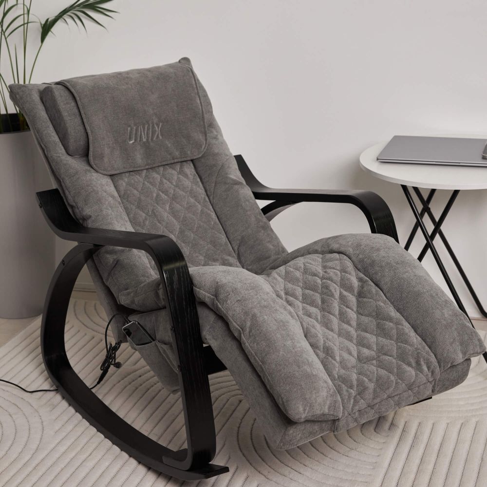 Массажное кресло UNIX Авола / Avola серый