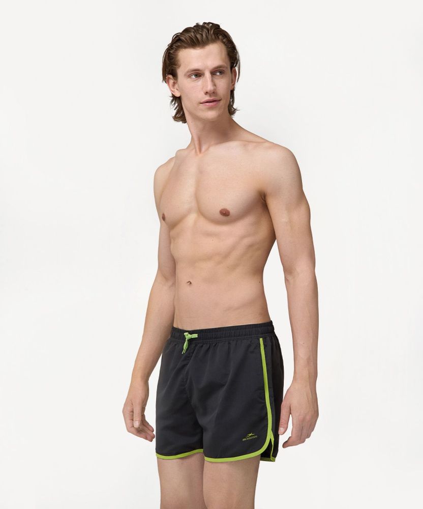 Фотографии Шорты для плавания Station Black/Lime, полиэстер