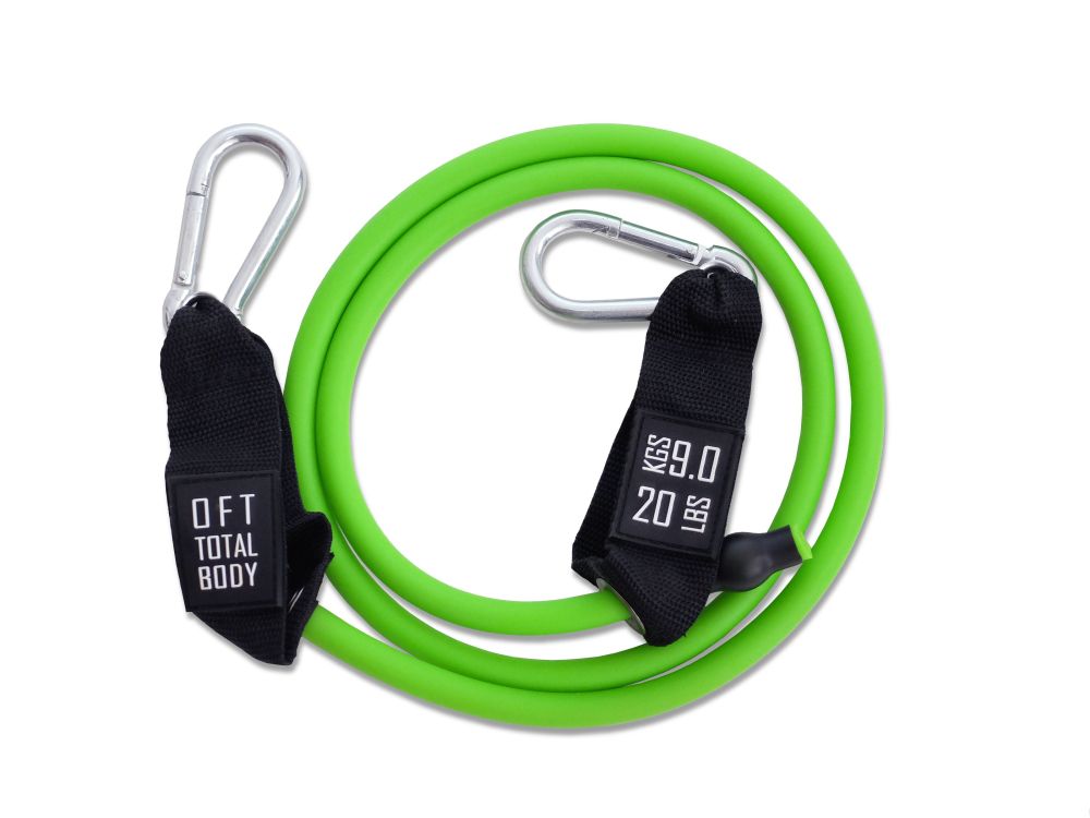 Фото Эспандер из натурального латекса с карабинами сопротивление 20 lbs