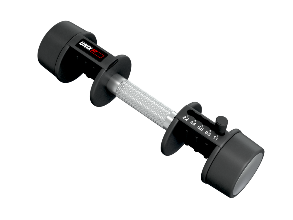 Гантель со ступенчатой регулировкой UNIX Fit 11 кг красная