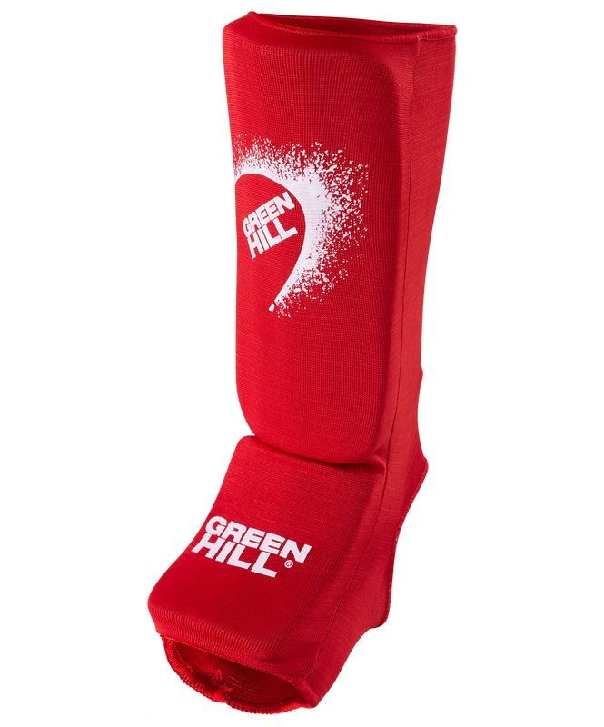 Фотографии Защита голень-стопа Green Hill SIC-6131 х/б красный