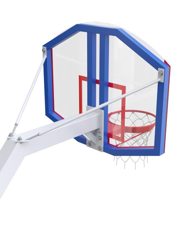 Фотографии Стойка регулируемая со стритбольным щитом из оргстекла и усиленным кольцом  Pioner A13437