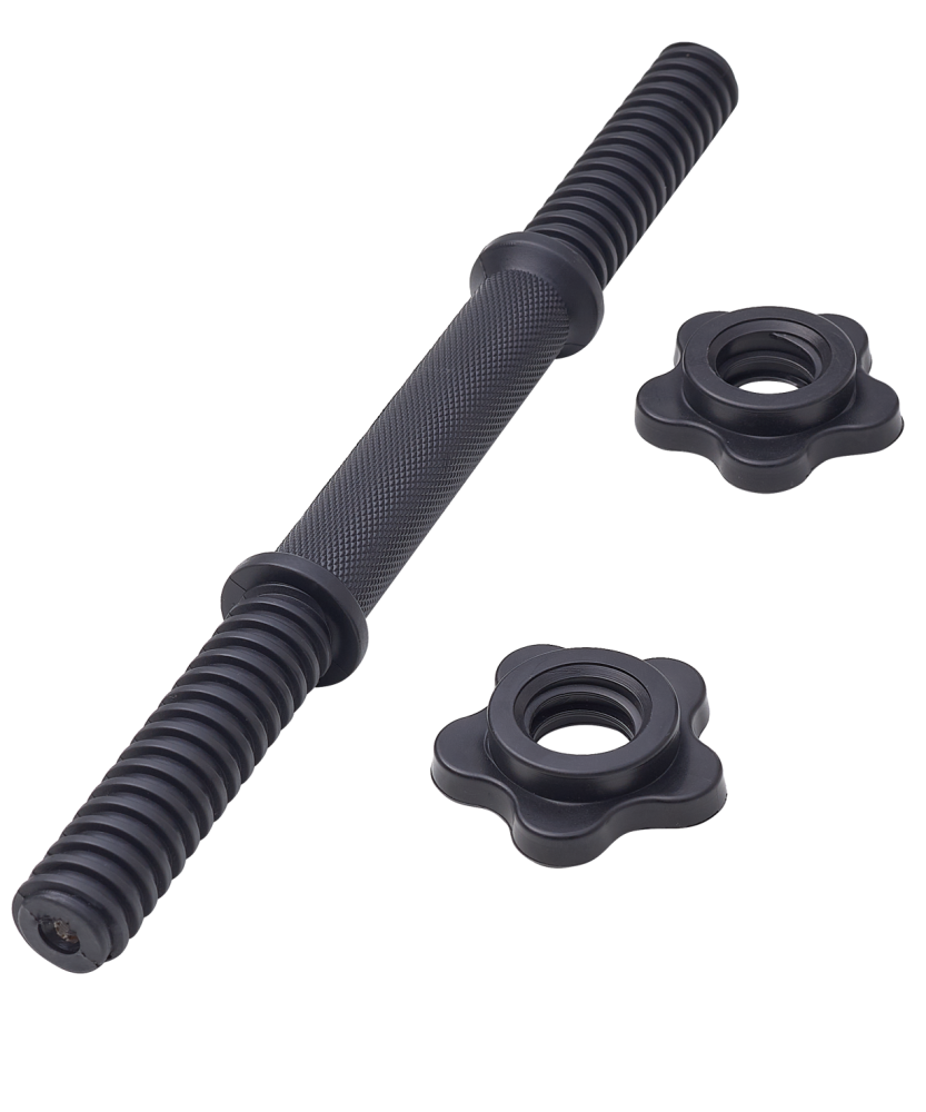 Фотографии Гриф гантельный BB-106 d=25 мм, пластиковый, с пластиковыми замками, 35 см