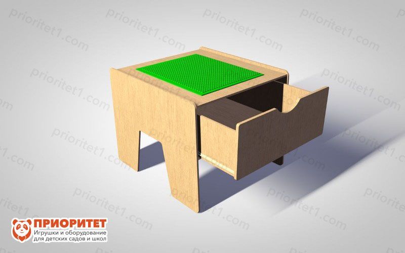 Лего-стол для конструирования «Новые горизонты» (натуральный)