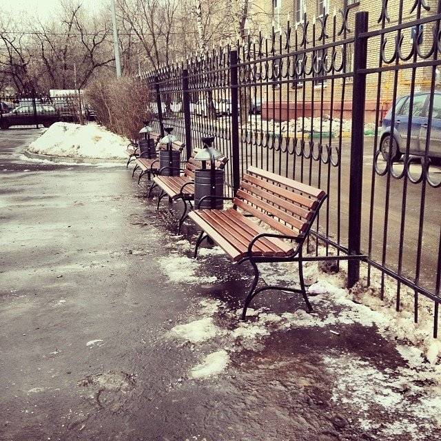 Фотографии Скамейка стальная «Элегант»