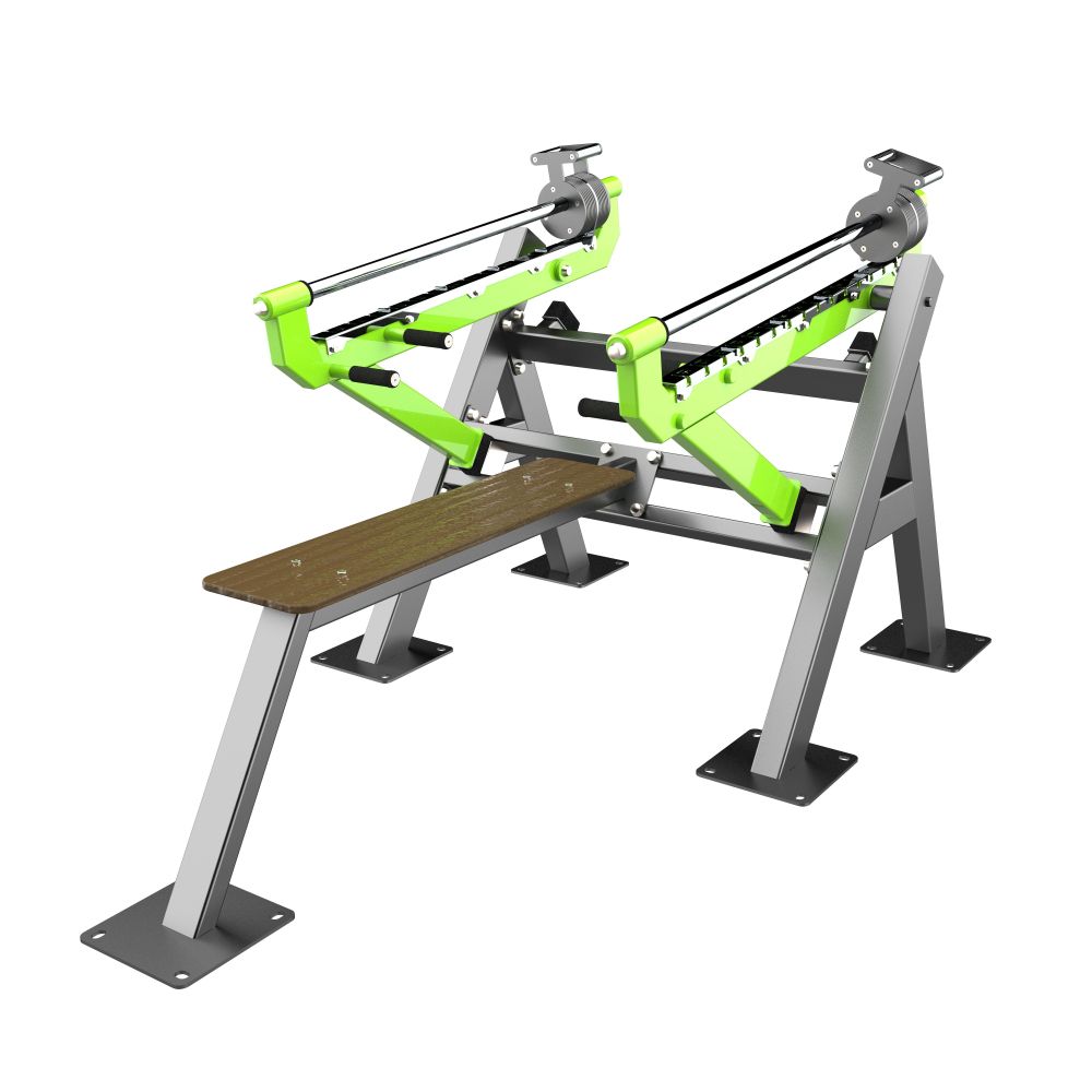 Фото Уличный тренажер Жим лежа с переменной нагрузкой