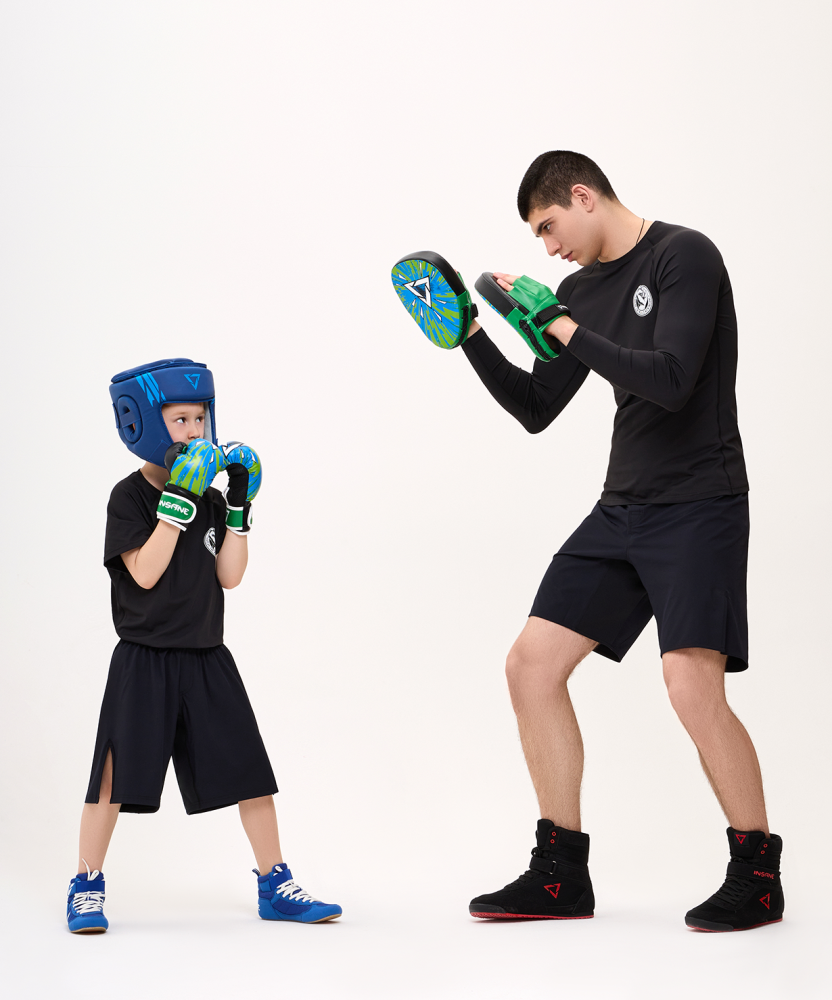 Фотографии Набор для бокса DODGER, синий/зеленый, 23x17 см, 4 oz