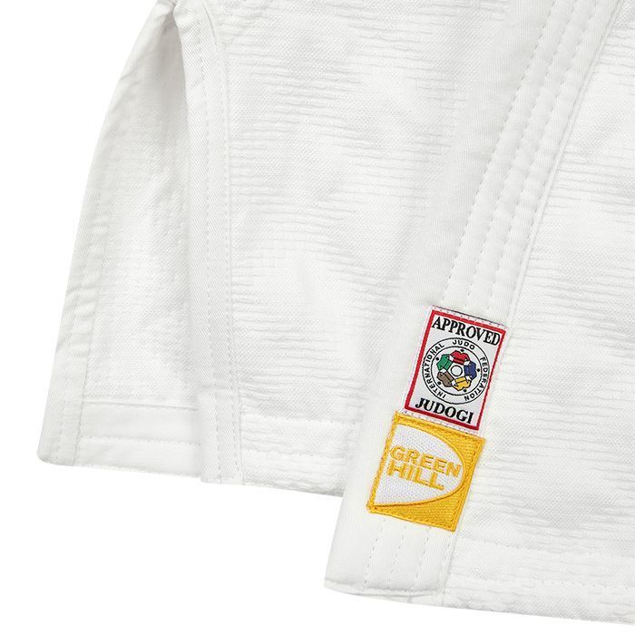 Фотографии Кимоно дзюдо Green Hill Professional gold IJF approved JSPT-10361, белое