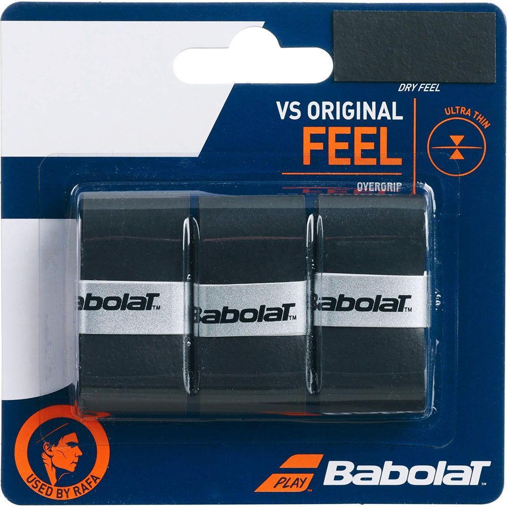 Фотографии Овергрип Babolat VS Grip Original x3, 653040-105, упак. по 3 шт, 0.43 мм, 110см, черный