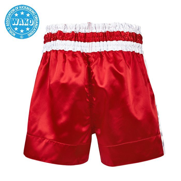 Фотографии Шорты для кикбоксинга Green Hill Fighter Wako Approved KBSF-3746w красные