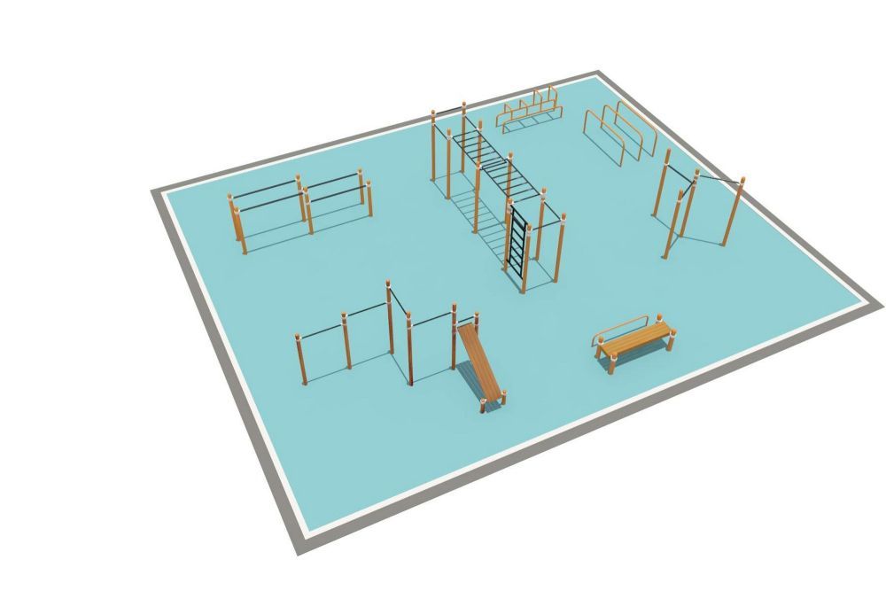 Фотографии Районная площадка для Воркаут и WRK Pioner A16481