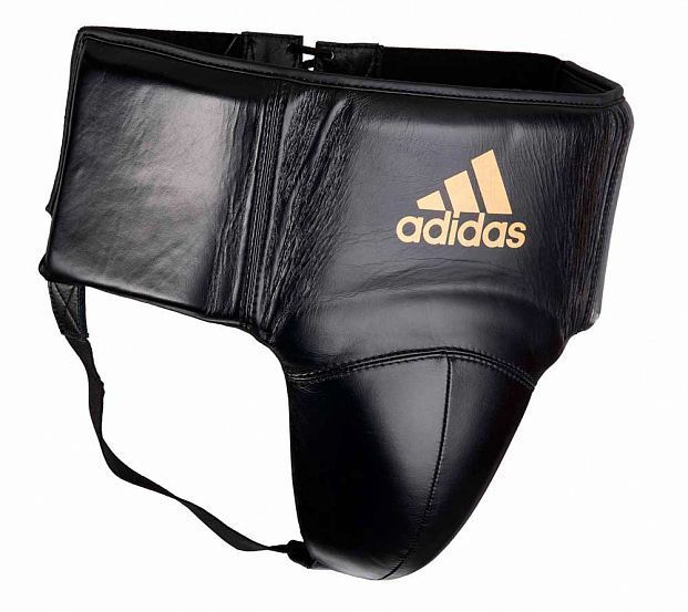 Фотографии Защита паха мужская Adidas AdiStar Pro Groin Guard черно-золотая