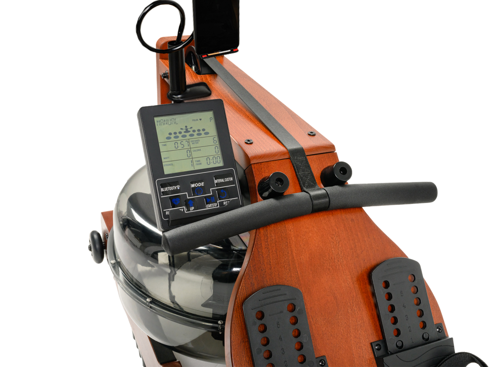 Гребной тренажер UNIX Fit тёмное дерево / Wood Rower Dark