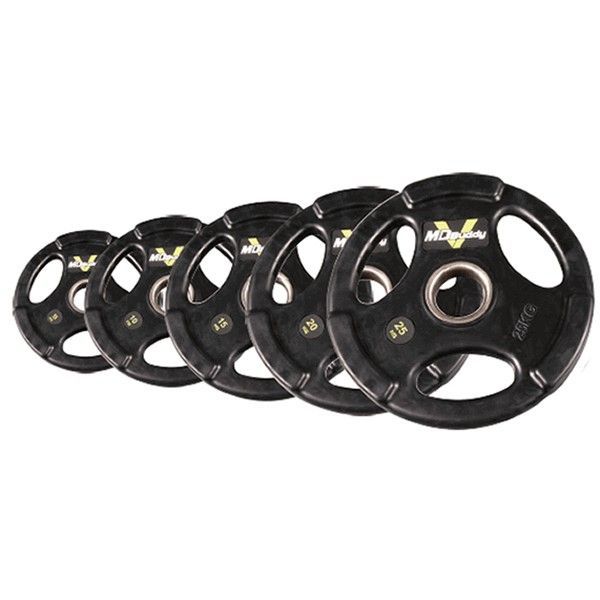 Фото Диск обрезиненный тренировочный с тройным хватом MD Buddy MD1018 1,25кг