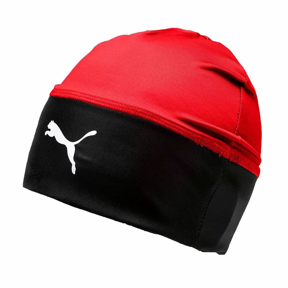 Шапка спортивная PUMA LIGA Beanie, 02235501, красно-черная