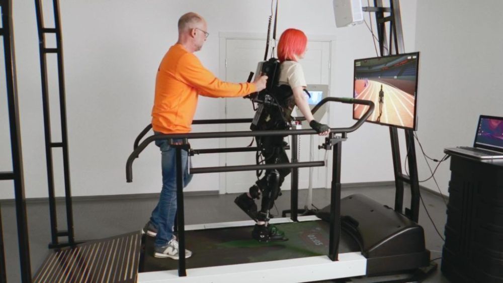 Тренажёр реабилитационный беговая дорожка (тредбан, тредмилл) с биологической обратной связью «Орторент» модель «Стандарт»