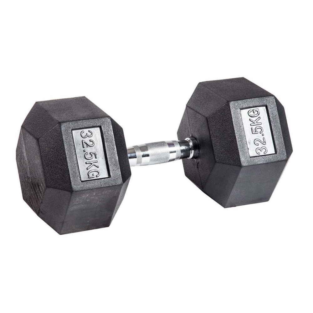 Фото Гантель гексагональная обрезиненная PROFI-FIT 32,5 кг