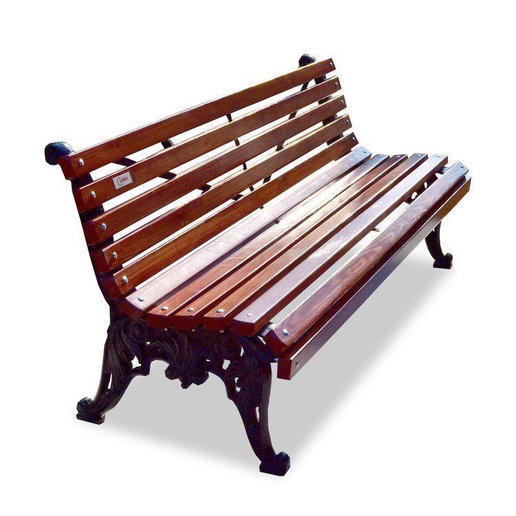 Фотографии Скамейка чугунная «Белые ночи» без подлокотников