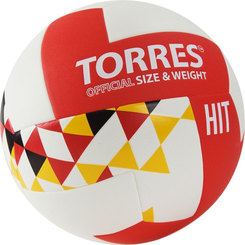 Фотографии Мяч волейбольный Torres Hit V32055 р.5 бело-красно-мультколор