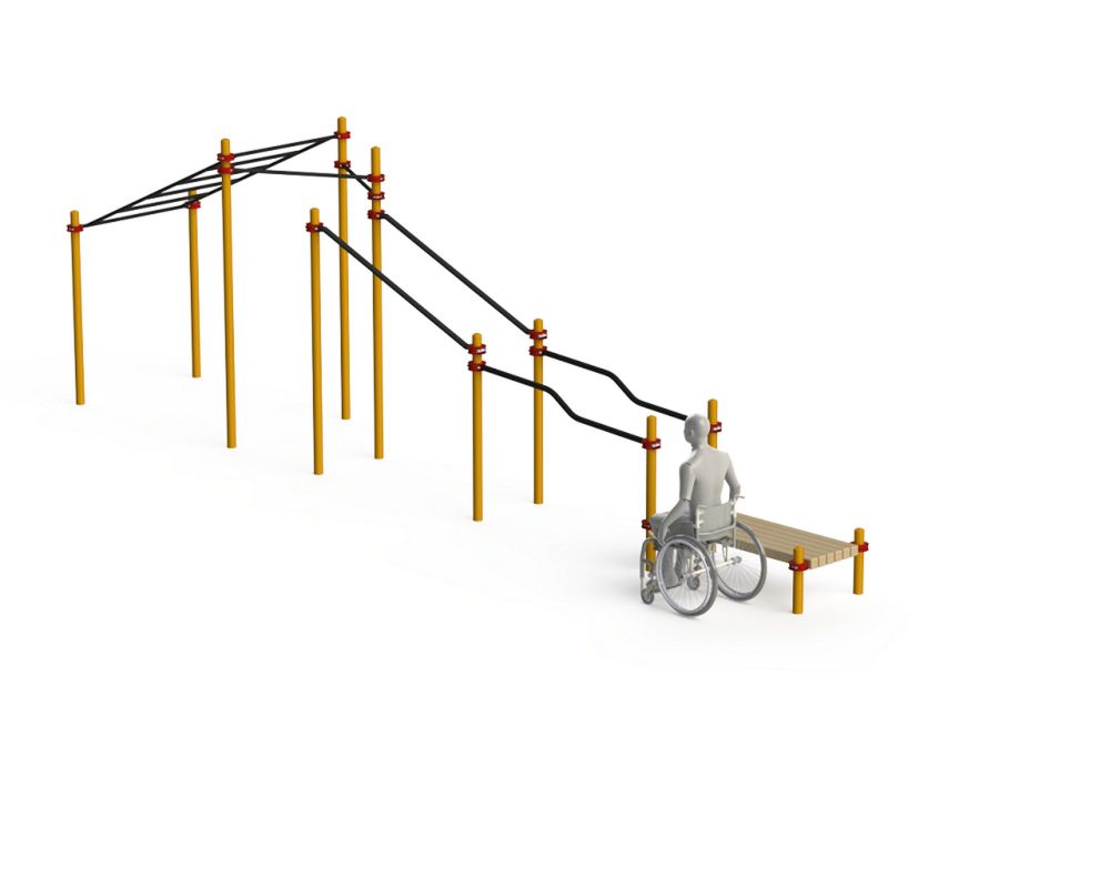 Фотографии Спортивный комплекс для инвалидов-колясочников Pioner A11821