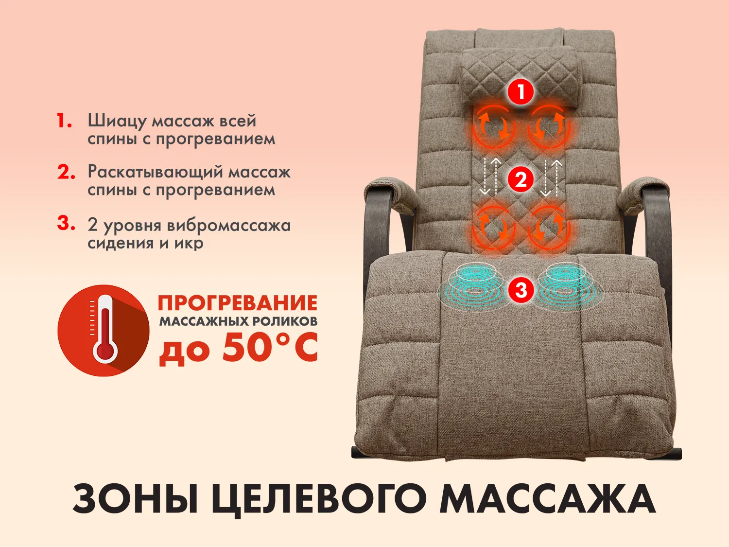 Массажное кресло качалка FUJIMO SOHO DELUXE F2000 TCFA Шоколад (TONY8)