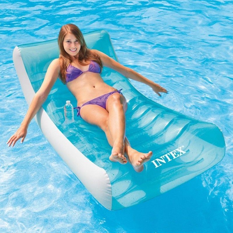Фотографии Надувной матрас-шезлог для плавания 188x99 см Intex 58856