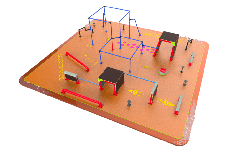 Фото Площадка для паркура 90м2