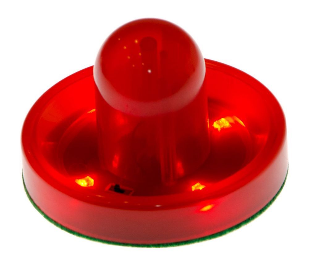 Фото Бита для аэрохоккея LED "Atomic Top Shelf / Lumen-X Laser" (красная) D96 mm