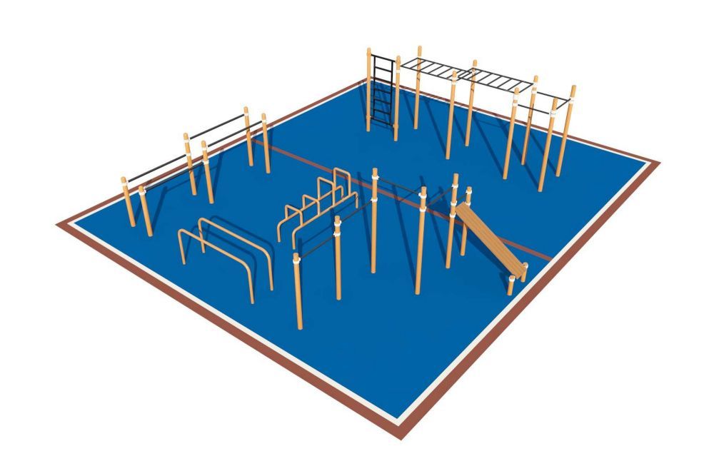 Фотографии Площадка уличная для воркаут Дворовая Pioner A16732