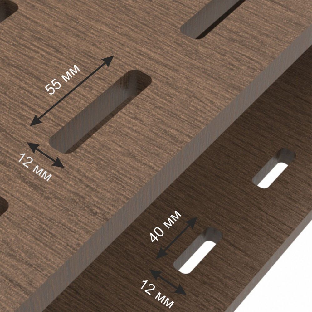 Фотографии Фанерная тумба для беговых лыж, двухрядная 27х73х40см  FL-14