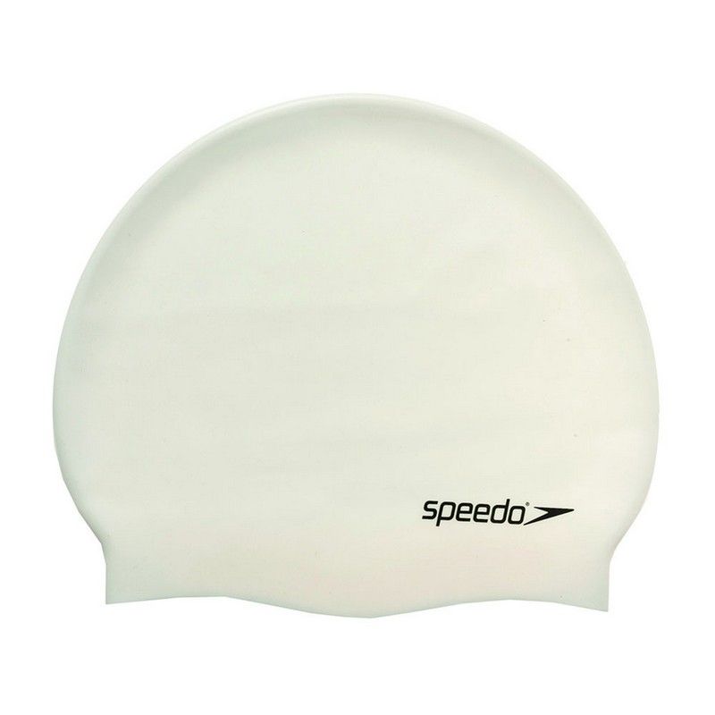 Фотографии Шапочка для плавания Speedo Plain Flat Silicone Cap 8-709910010 белый