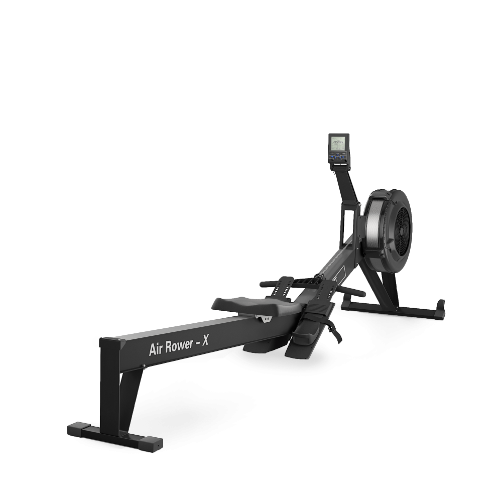 Гребной тренажер UNIX Fit  аэродинамическая нагрузка / Air Rower-X черный