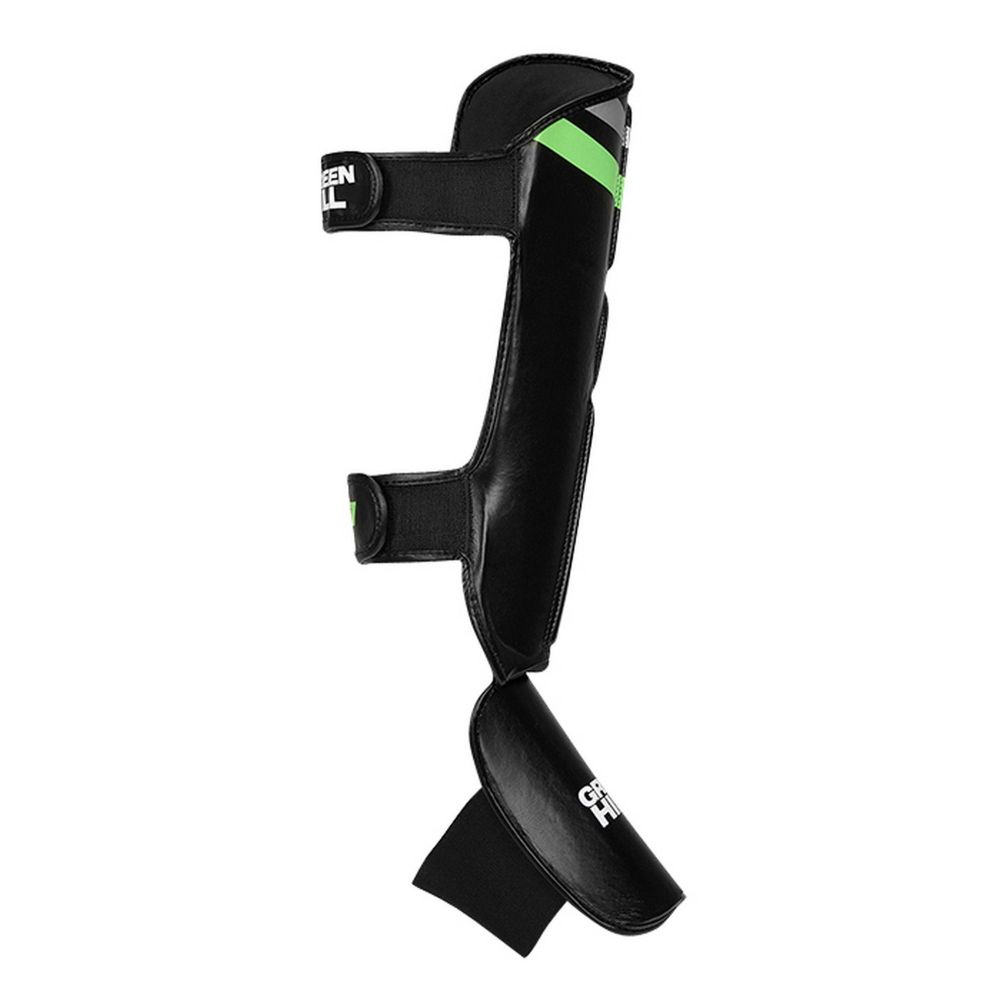 Фотографии Защита голень-стопа Green Hill TEK7 SIS-2107 черно-зеленый