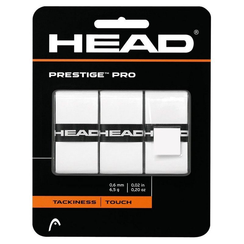 Фотографии Овергрип Head Prestige Pro 282009-WH, 0.55 мм, 3 шт, белый