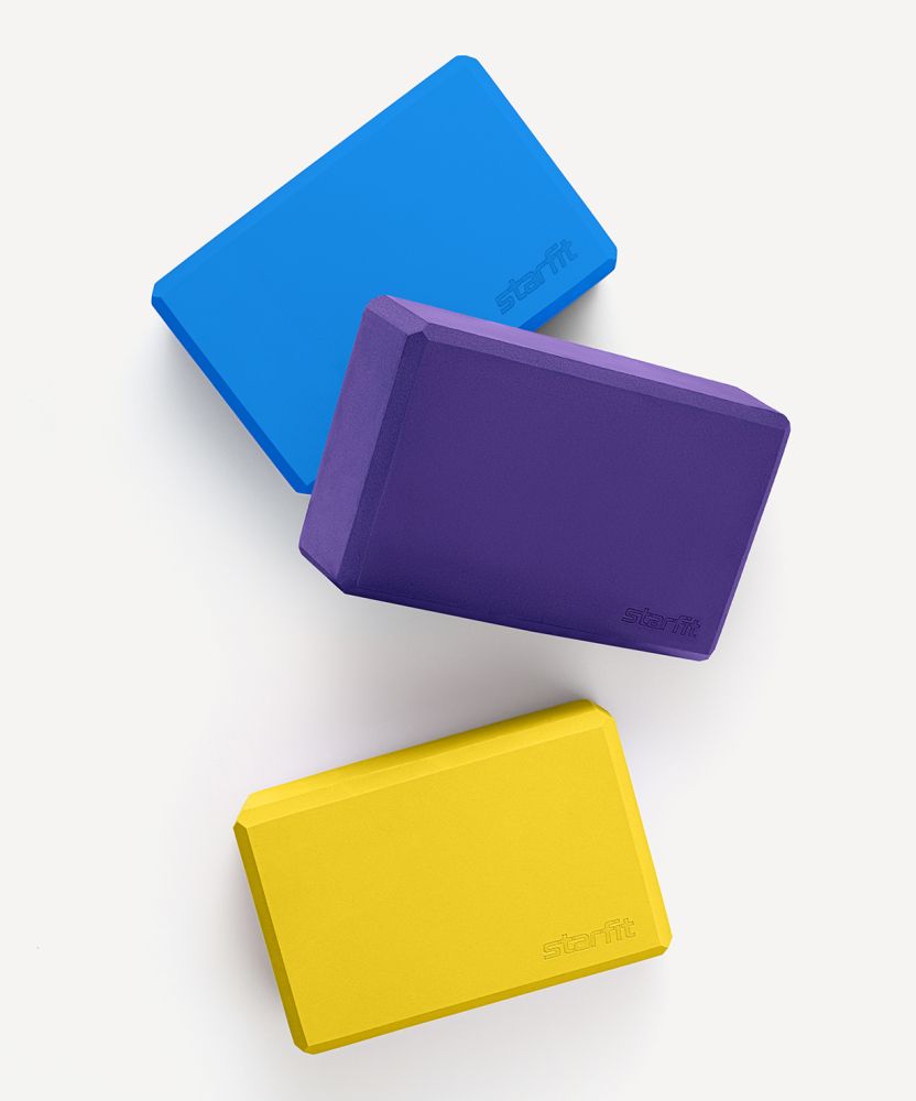 Фотографии Блок для йоги YB-200 EVA, желтый, пара