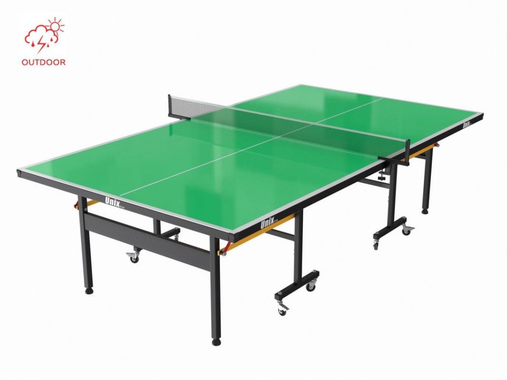 Фотографии Всепогодный теннисный стол Unix line Outdoor 6mm TTS6OUTGR green