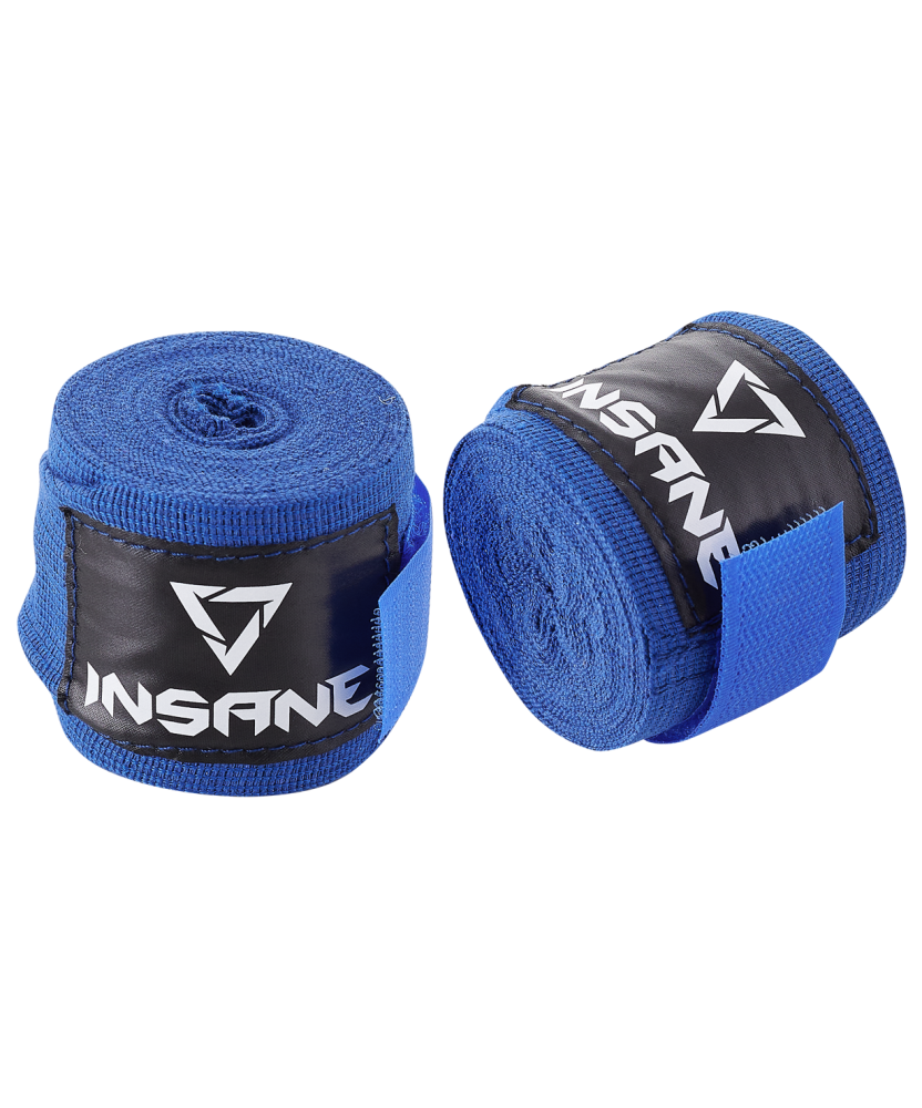 Бинт боксерский BASE, хлопок, синий, 4,5 м