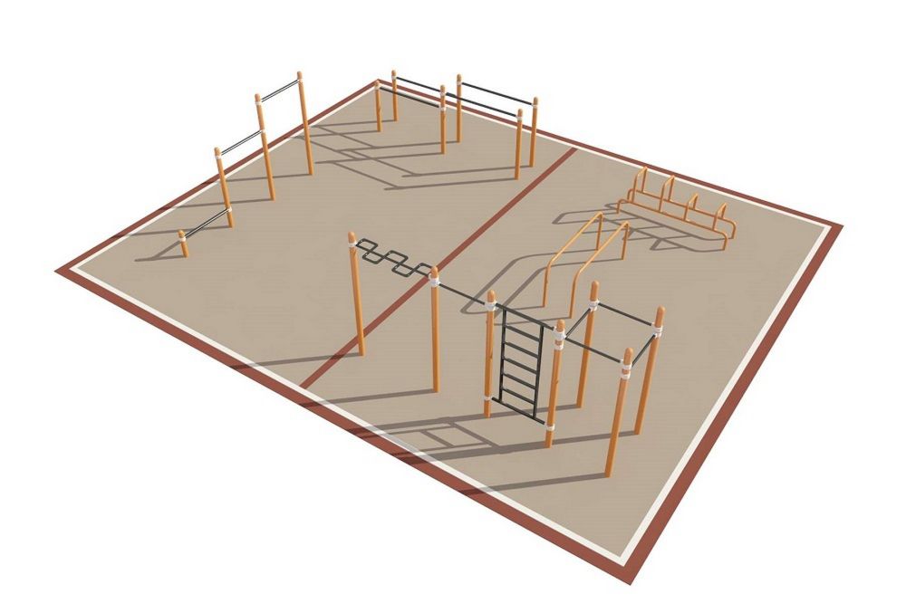 Фотографии Площадка уличная для воркаут Дворовая  Pioner A16731