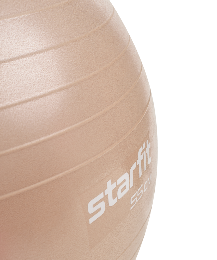 Фотографии Фитбол GB-109 антивзрыв, 900 гр, с ручным насосом, персиковый, 55 см