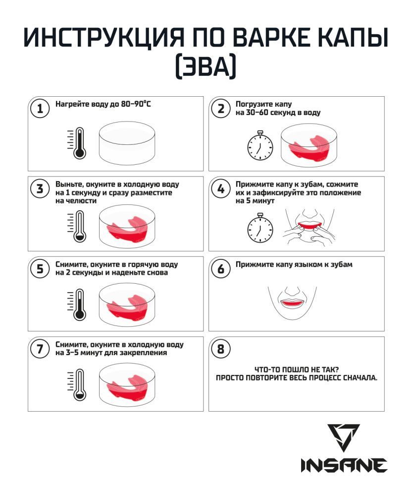 Фотографии Капа 1-челюстная LEOPARD, ЭВА, синий/черный, взрослый