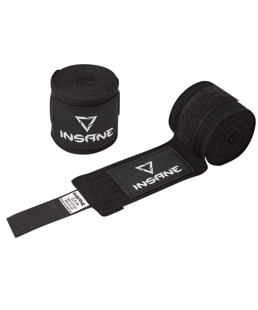 Фото Бинт боксерский COBRA, хлопок/нейлон, черный, 2,5 м