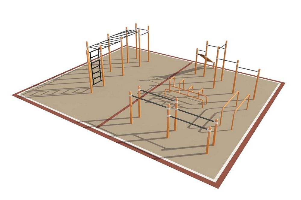 Фотографии Площадка уличная для воркаут Дворовая  Pioner A16691