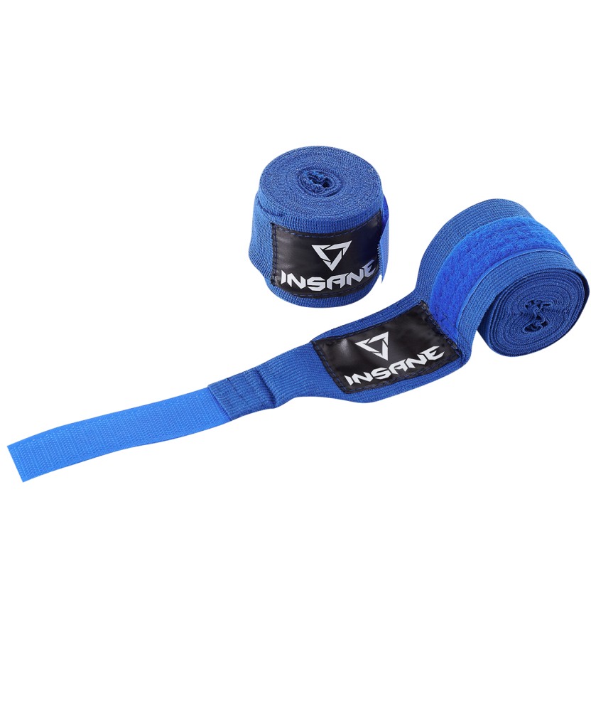 Фото Бинт боксерский BASE, хлопок, синий, 4,5 м