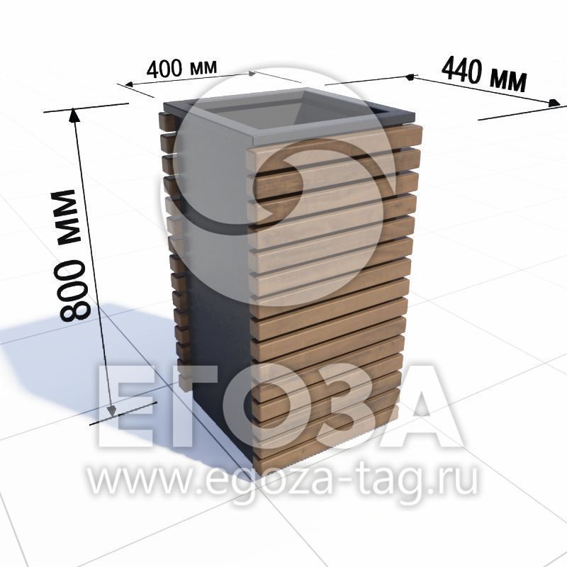 Фотографии Урна квадратная «Старс» 5235