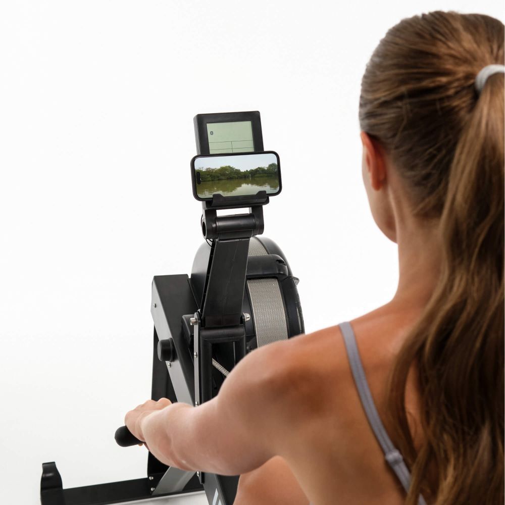 Гребной тренажер UNIX Fit  аэродинамическая нагрузка / Air Rower-X черный