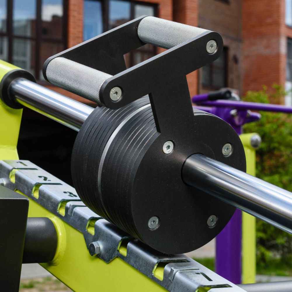 Фотографии Уличный тренажер Приседание с переменной нагрузкой