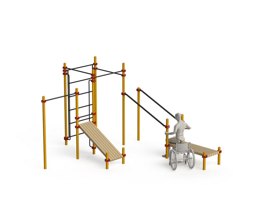 Фотографии Спортивный комплекс для инвалидов-колясочников  Pioner A11845