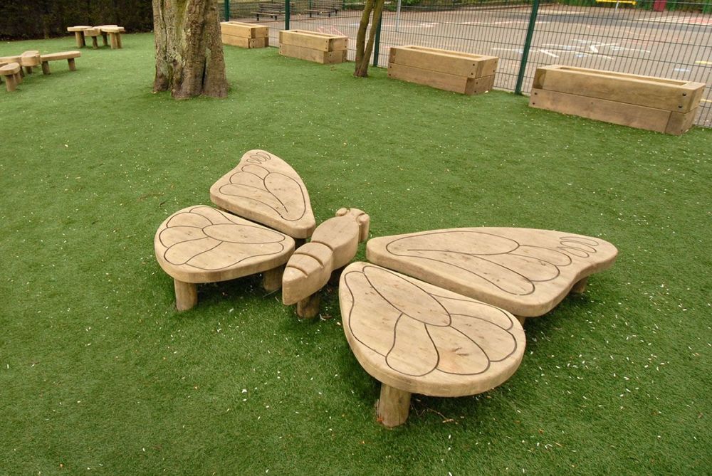 Фото Детская скамейка Бабочка